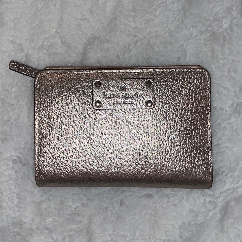 Gold Kate spade wallet